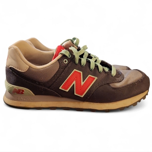 New Balance Shoes - New Balance 574 Encap Classics Harbor Grey Red Mint Low Sneakers Womens Size 8.5